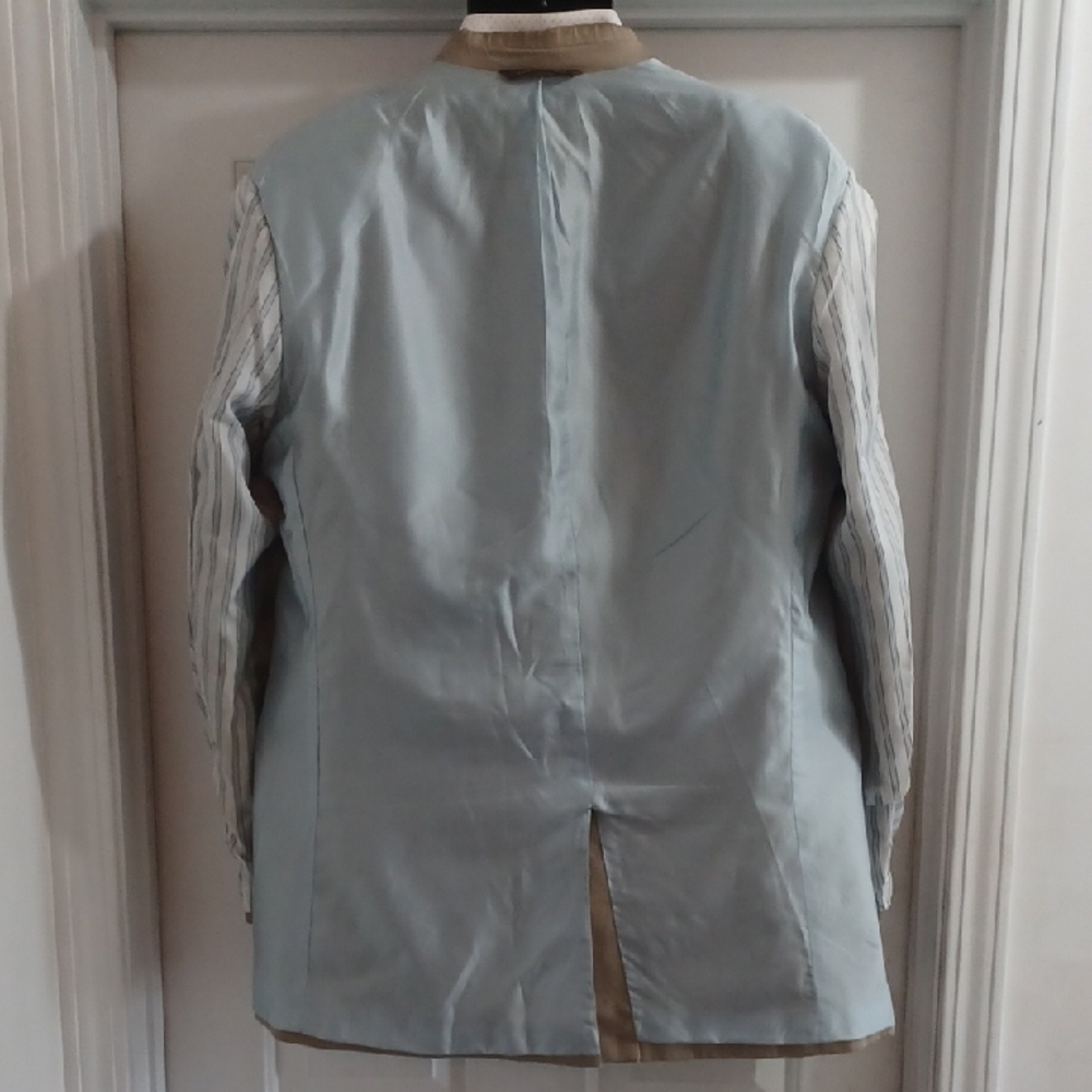 Merona Men's Beige Blazer, 44L - Picture 11 of 11
